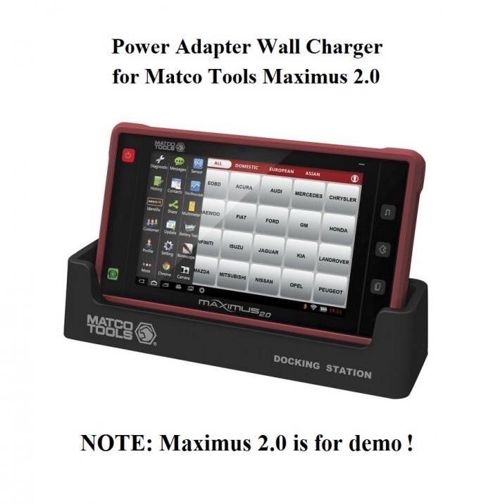 AC Power Adapter Wall Charger for Matco Tools Maximus 2.0 MDMAX2Matco